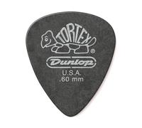 Dunlop Tortex Pitch Black Plettri Per Chitarra Confezione Da 72 .60Mm
