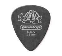 Dunlop Tortex Pitch Black Plettri Per Chitarra Confezione Da 72 .73 Mm