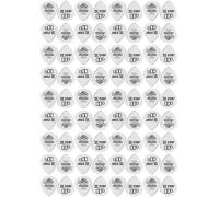 Dunlop Plettri Tortex Jazz III, Bianco, 1.14 mm