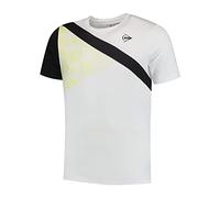 Dunlop Uomo Game Tee 3, Maglietta Sportiva da Tennis, Bianco