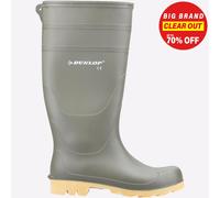 Dunlop Wellington Verde Da Uomo Slip On In Gomma