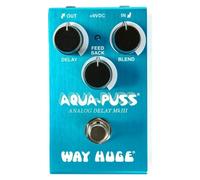 WAY HUGE - WM71 SMALLS AQUA PUSS ANALOG DELAY,Pedale Delay Analogico Serie Smalls, Delay da 20ms a 300ms.,Controlli Delay,Feedback e Blend