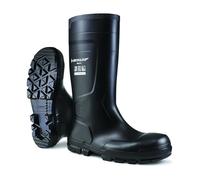 DUNLOP Work-It S5 - Stivali da lavoro in PVC unisex - Impermeabili, con puntale in acciaio, antiscivolo e resistenti ai prodotti chimici - Nero - Taglia 41