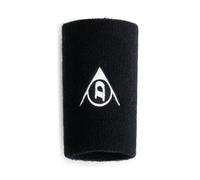 DUNLOP WRISTBAND LONG DUO PACK, Nero