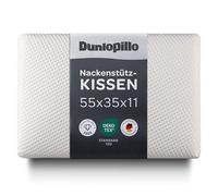 Dunlopillo Cuscino cervicale - Cuscino ortopedico di alta qualità con imbottitura in memory foam, perfetto cuscino ergonomico per dolori al collo, 55 x 35 x 11 cm