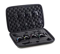 DunMuan Pesca Swinger Set Morso Allarme Gancio Swinger 4 Colori LED Indicatore Illuminato Carp Pesca Attrezzatura da Pesca in Custodia con Cerniera X600 DunMuan