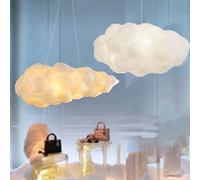 DUNMW 3D Creativo Nuvole di Cotone Lampada a Sospensione Nuvola Plafoniera Lampada da Soffitto Atmosfera Decorativa Nuvole Lampadario per Camera da Letto, Soggiorno, Negozio, 3 Illuminazioni