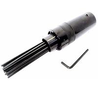 Dunnet Tools Air Hammer Needle Scaler Attacco Heavy Duty Pneumatico Strumenti Disincrostante ad aria Rimuove Vernice Ruggine Fibra di Vetro 19 Mini Aghi Scaler Sbavatura Strumento per la riparazione