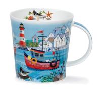 Dunoon Benmore Harbour Life - Tazza grande in porcellana fine, 0,75 litri