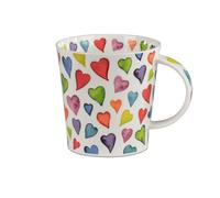 Dunoon Benmore Warm Hearts - Tazza grande in porcellana fine, 0,75 litri