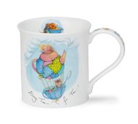 Dunoon Bute Tea Party - Teiera in porcellana fine, 0,3 litri