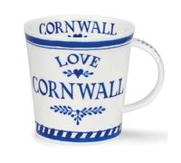Dunoon Caingorm Love Cornwall - Tazza in porcellana fine, 0,48 l