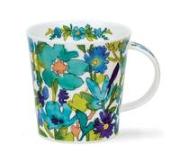 Dunoon Cairngorm - Tazza da doccia con fiori, 0,48 l, colore: Blu