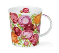 Dunoon Flora Bonita - Tazza a forma di Lomond, 0,32 l, motivo: ranuncolo