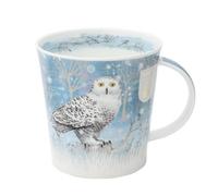 Dunoon Mugs Cairngorm - Tazza natalizia con luce di luna, motivo: gufo, CA-MOOL-OW