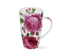 DUNOON Tazza Henley Rosabunda Rose Bianco Rosa Porcellana Formano