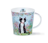 DUNOON Tazza Lomond BELLA Con Gatto Bianco Colorato Porcellana Formano