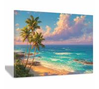DunPei Stampa artistica da parete con naturalistica Spiaggia di spiaggia da parete con paesaggi naturali camera da lettoda appendere in soggiorno ufficio(Anatra d'acqua blu40)-80x120cm Incorniciato