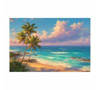 DunPei Stampa artistica da parete con naturalistica Spiaggia di spiaggia da parete con paesaggi naturali camera da lettoda appendere in soggiorno ufficio(Anatra d'acqua blu40)-30x45cm Non incorniciato