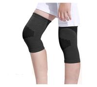 DUNSBY Ginocchiere 1 paio di ginocchiere sportive, gomitiere, polsiere, cavigliere, for ragazzi e ragazze, for basket, pallavolo, sport(1Pair-black-knee,M (25-40KG))