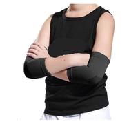DUNSBY Ginocchiere 1 paio di ginocchiere sportive, gomitiere, polsiere, cavigliere, for ragazzi e ragazze, for basket, pallavolo, sport(1Pair-black-elbow,L (40-55KG))