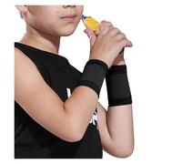 DUNSBY Ginocchiere 1 paio di ginocchiere sportive, gomitiere, polsiere, cavigliere, for ragazzi e ragazze, for basket, pallavolo, sport(1Pair-black-wrist,S (10-25KG))