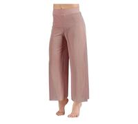 DUNSBY Pantalone Donna Elegante Pantaloni a Gamba Larga in Rete lirica, Pantaloni da Danza Classica Moderna a Vita Alta, contemporanea(Grey Pink,LA)
