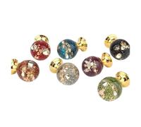 DUNSBY Pomelli per Mobili Crystal Handle Handmade Underwater World Creative Ball Pull Drawer Cabinet Door Decorative(Blue - 1pc)