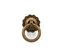 DUNSBY Portone batacchio Maniglia ad anello vintage in ottone, cassetto, armadio, comò, porta, maniglie, maniglie for mobili cinesi anello maniglia (Color : Dia 25mm)