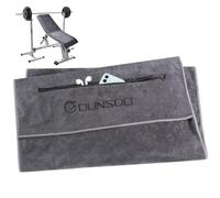 DUNSOO Asciugamano Palestra,Asciugamani Microfibra,Super Assorbente Telo Palestra, Con Tasca Con Cerniera, Per Esercizi Di Fitness, Yoga, Sport Al Chiuso e All'Aperto (120x50cm)