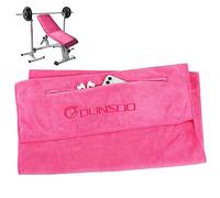 DUNSOO Asciugamano Palestra,Asciugamani Microfibra,Super Assorbente Telo Palestra, Con Tasca Con Cerniera, Per Esercizi Di Fitness, Yoga, Sport Al Chiuso e All'Aperto (120x50cm)