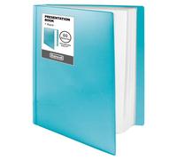 Dunwell Raccoglitore con buste in plastica, 60 tasche, libro di presentazione 8,5 x 11 (Aqua) Visualizza 120 pagine, cartella con protezioni per fogli da 8,5 x 11 per documenti, oggetti da collezione