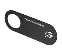 Dunxiles Cartello per Porta Non Disturbare, Confezione da 2 Etichette per la Privacy con Maniglia in Pelle PU per Ufficio, Sala riunioni, Hotel, monofacciale, Rosso