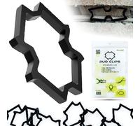 DUO CLIPS - Supporto universale 22-50 mm, 100 pezzi, clip per cavi, clip per cavi, supporto per cavi e tubi