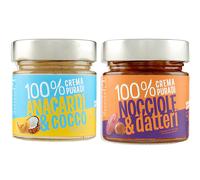 Duo di Creme Pure 100% Anacardi e Cocco + Nocciole e Datteri 175g