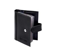DUO DUFFEL Premium Genuine Leather Credit Card Holder with RFID Protection and 20 Card Slot, Nero , 1, Casual