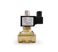 DUO ER 1/4" 3/8" 1/2" 3/4" 1" DN15.Normalmente Aperto No Elettrovalvola elettrica in Ottone 1 2 V 24V 220V 110V Valvola pneumatica for Gas dell'olio d'Acqua (Specification : DN10, Voltage : AC220V)