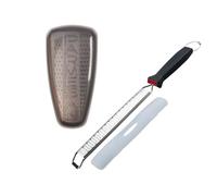 Duo Grattugia Scorza e Grattugia Parmigiano - FACKELMANN - Acciaio Inox - 42 e 19 cm