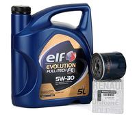 Duo Kit Servizio - Elf Evolution Full Tech 5W-30 5 lts + Filtro Olio Originale 152089599