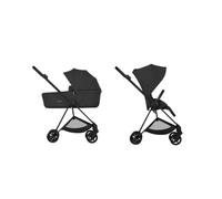 Duo mios comfort matt black incl. lux carry cot fold sepia black - cybex platinum