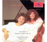 Duo Pontremoli Beach: Sonatas in a Minor. Op. 34 / Bacewicz: Sonata No. 4 (CD)