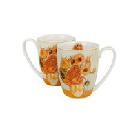 Duo Set di 2 bicchieri classici ispirati a V. van Gogh Sunflowers