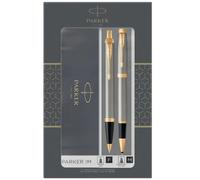 Gift Set sfera M + stilografica M IM Brushed Metal GT Parker
