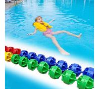 DUOAZJL Divisorio di Sicurezza Galleggiante per Piscina, Linea di corsia per Il Nuoto, Corda Galleggiante per Piscina, galleggianti per Dividere la Piscina, Forte galleggiabilità(Steel Wire,9m/30ft)
