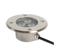DUOAZJL Faretto LED da incasso per esterni IP68, corpo in acciaio inossidabile impermeabile, utilizzato per marciapiedi esterni, terrazze, giardini, parchi(RGB,3w(AC12v))