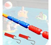 DUOAZJL Galleggiante per Piscina, Fune in Acciaio per Piscina, galleggianti in Corda per Piscina per Dividere la Cacca, cordone Galleggiante per Interni ed Esterni(20 * 6cm,9m/30ft)