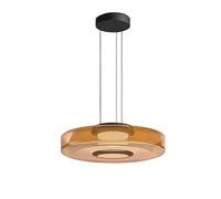 DUOAZJL Lampada a sospensione in vetro da 220 V, lampada a sospensione da soffitto con cavo regolabile, lampada a sospensione per isola cucina in stile nordico, luce bianca calda(2,35 * 11cm)