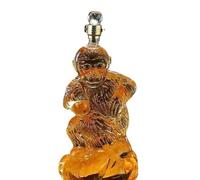 DUOAZJL Statua d'arte - Decanter per bere scimmia da 1000 ml Decanter per whisky e vino, Decanter per whisky e vino a forma di scimmia zodiacale, Bottiglia di whisky in vetro a forma di animale