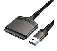 DUOBAGMA Adattatore cavo USB 3.0 a SATA fino a 6 Gbps per disco rigido esterno 2.5 pollici SSD disco rigido SATA 3 22 pin adattatore