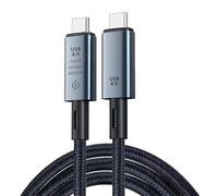 DUOBAGMA Cavo USB4 40Gbps 240W 8K per Thunderbolt 4 Tipo C Quick Charge Thunderbolt3 USB 4.0 USB C a C cavo di trasferimento dati per laptop, 1 m